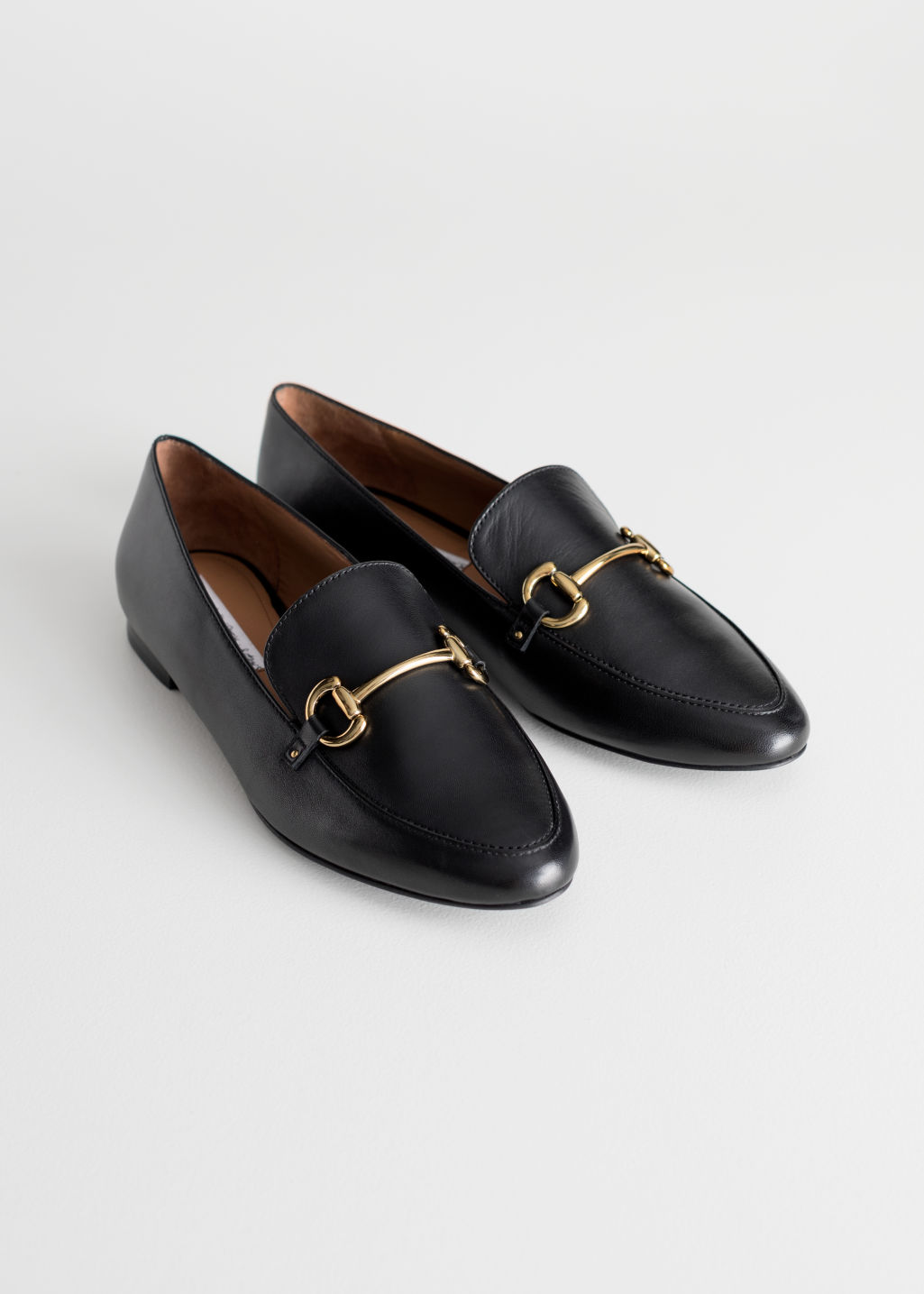 Equestrian Buckle Loafers - Black - Loafers - & Other Stories