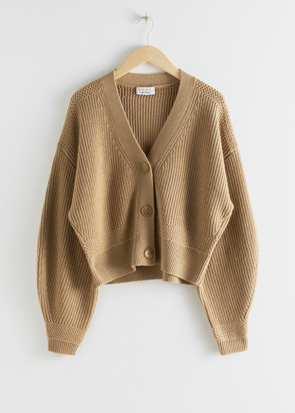Cropped Cardigan - Camel - Cardigans - & Other Stories