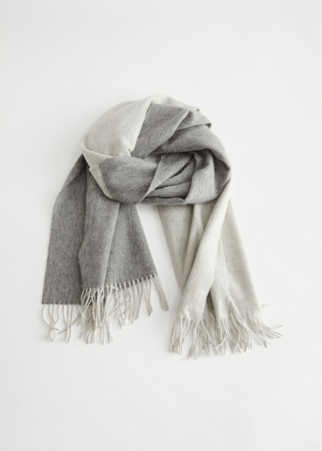 Duo Tone Wool Blanket Scarf - Grey Duo - Fall & Winterscarves - & Other Stories