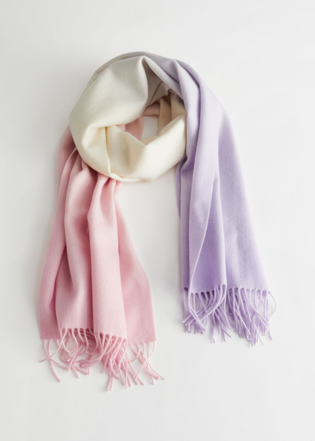 Gradient Multi-Tonal Wool Scarf - Pink Lilac Fade - Fall & Winterscarves - & Other Stories