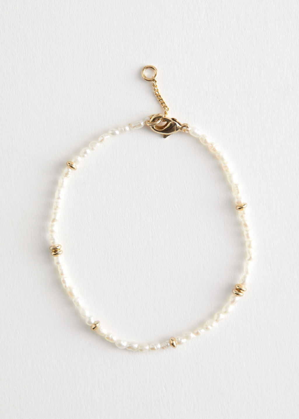 Beaded Pearl Bracelet - Pearl, Gold - Bracelets - & Other Stories
