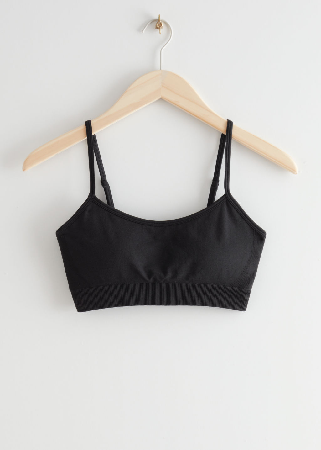 Quick-Dry Seamless Padded Yoga Bra - Black - Padded - & Other Stories