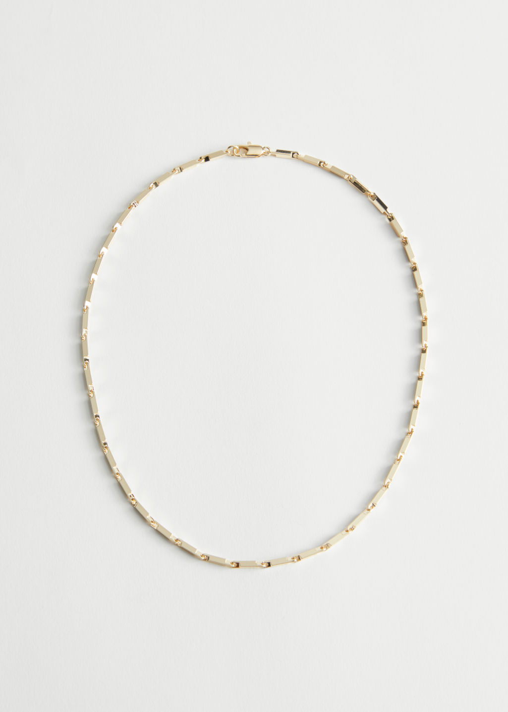 Squared Link Chain Necklace - Gold - Necklaces - & Other Stories
