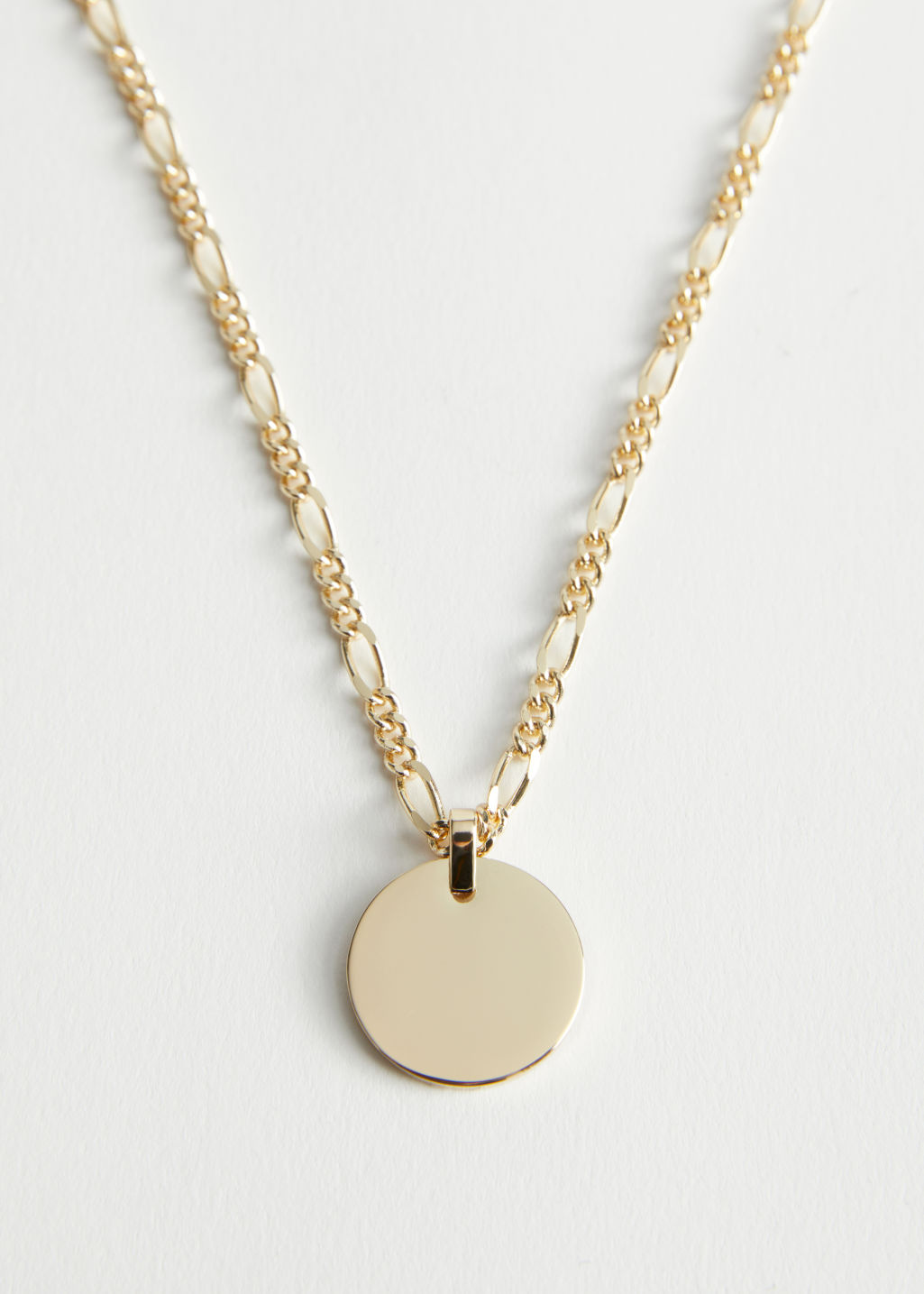 Coin Pendant Chain Necklace - Gold - Pendants - & Other Stories