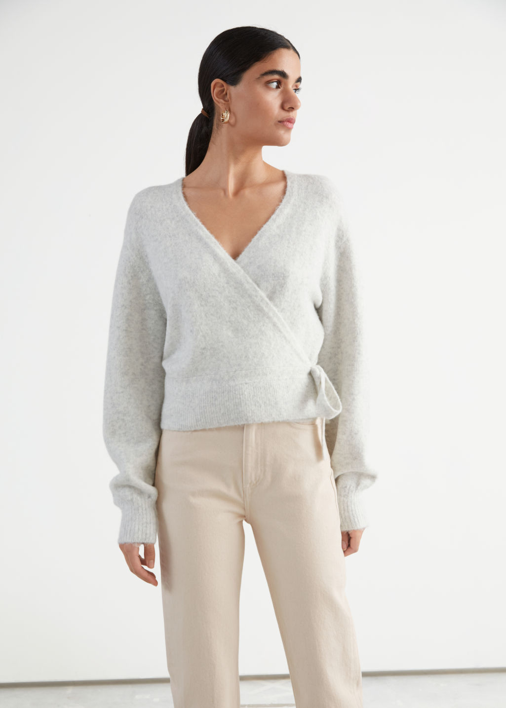 Wrap Cardigan - Light Pink - Cardigans - & Other Stories