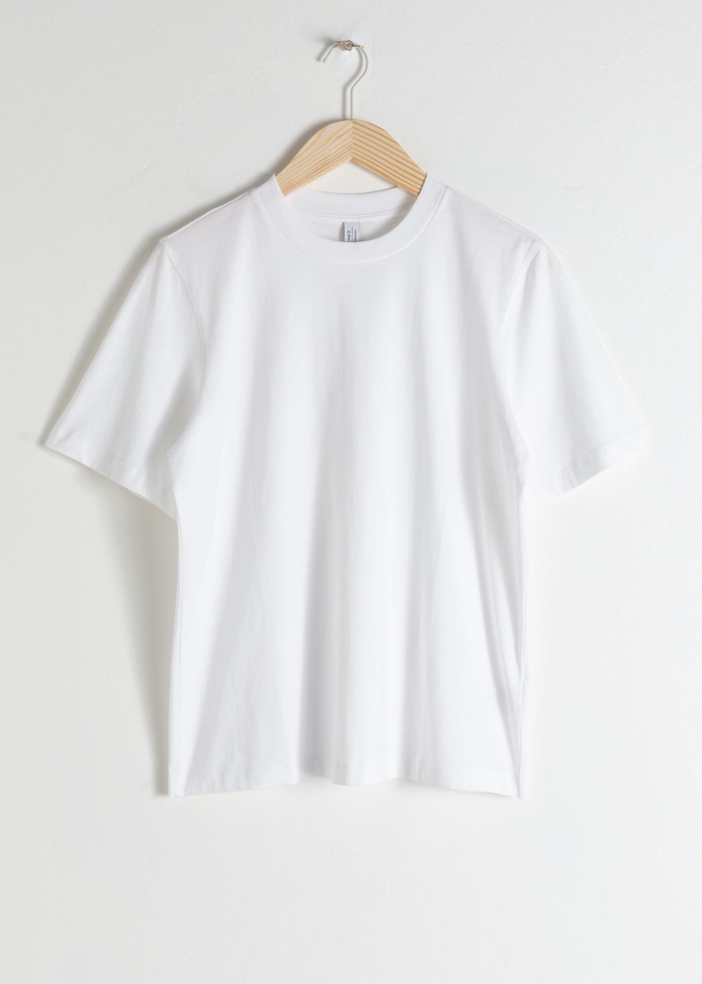 Boxy Organic Cotton T-Shirt - White - Tops & T-shirts - & Other Stories - Click Image to Close