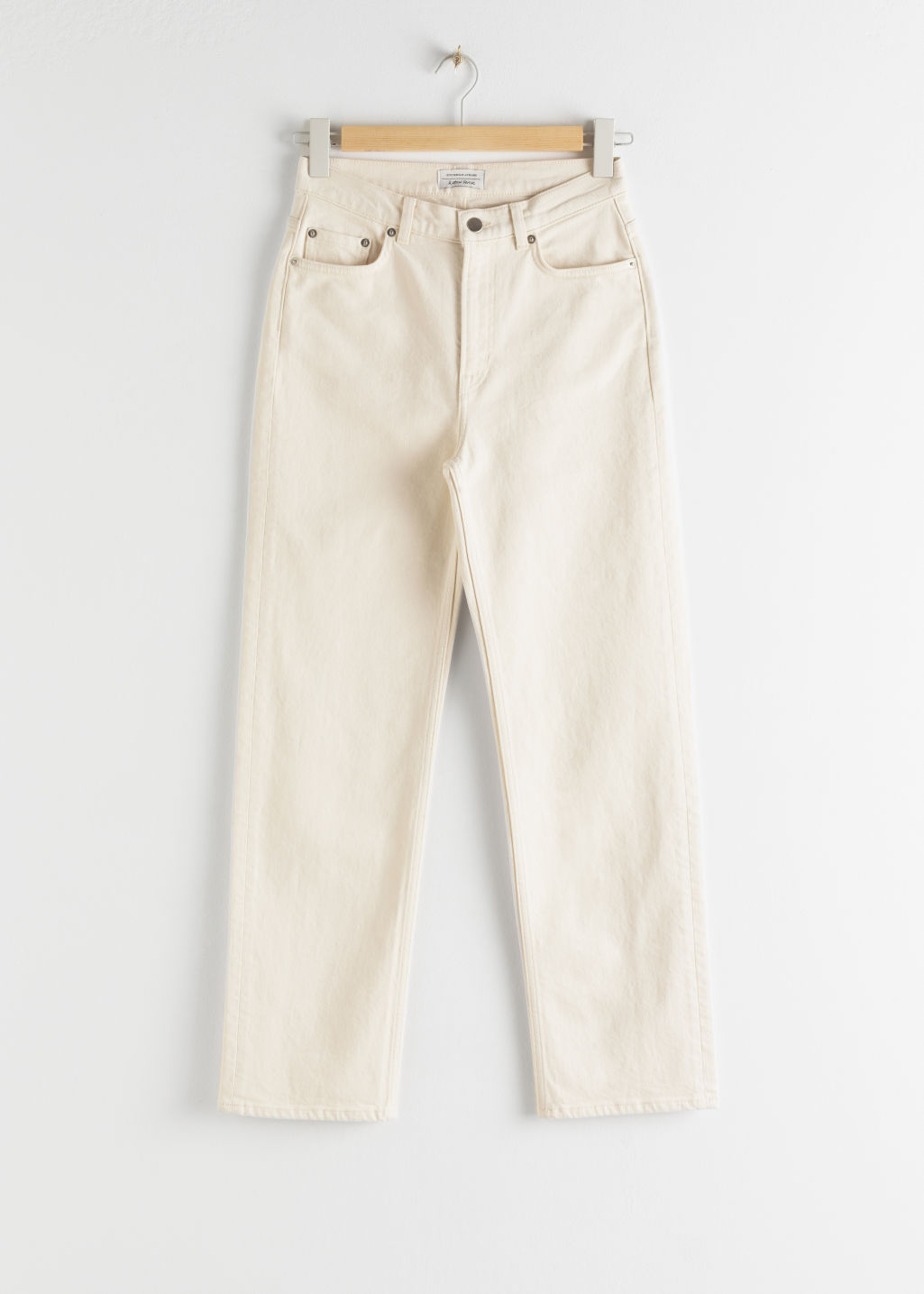 Tapered High Waist Jeans - White - Jeans - & Other Stories - Click Image to Close