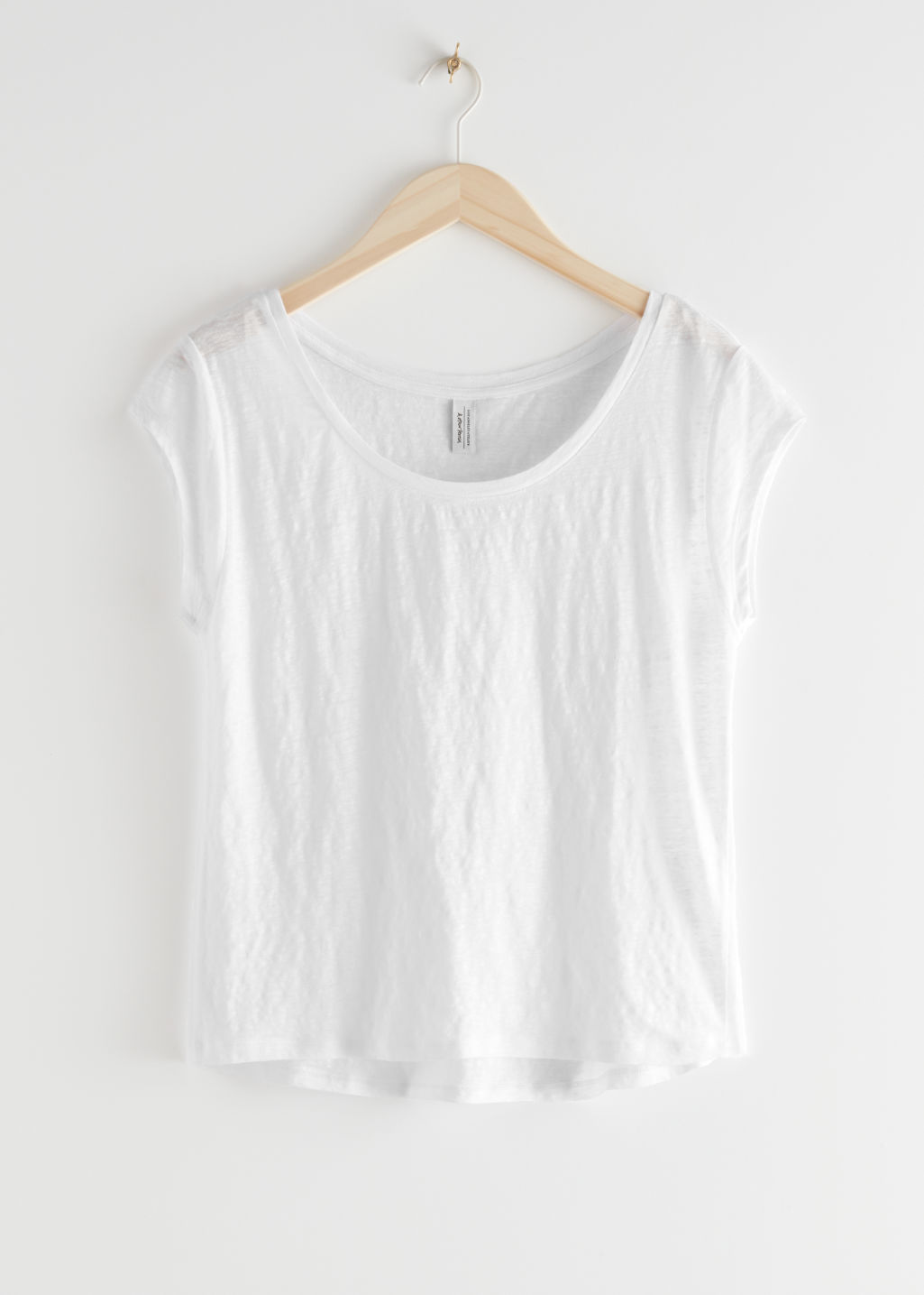 Sheer Linen T-Shirt - White - Tops & T-shirts - & Other Stories