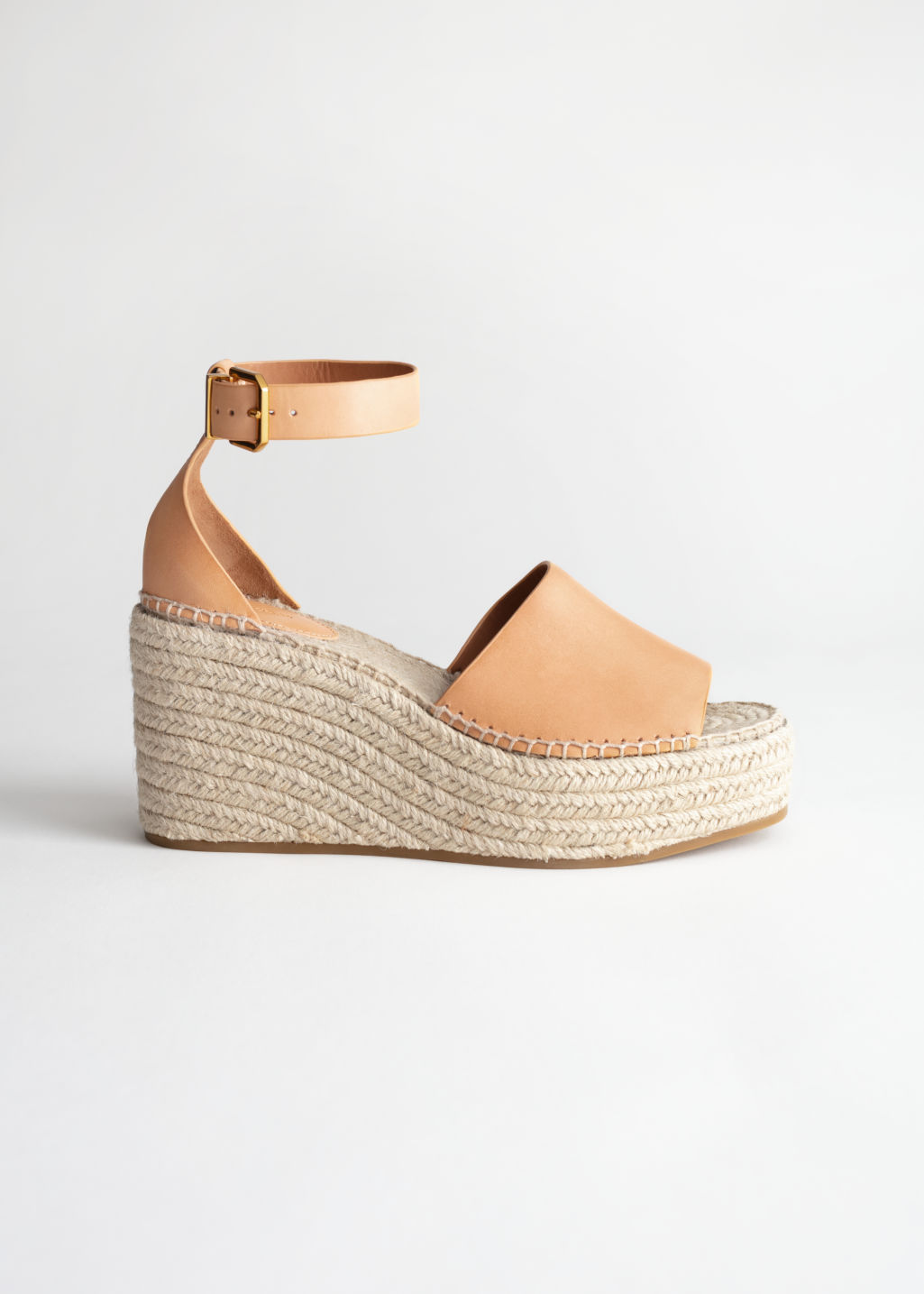 Espadrille Sandal Wedges - Tan - Heeled sandals - & Other Stories - Click Image to Close