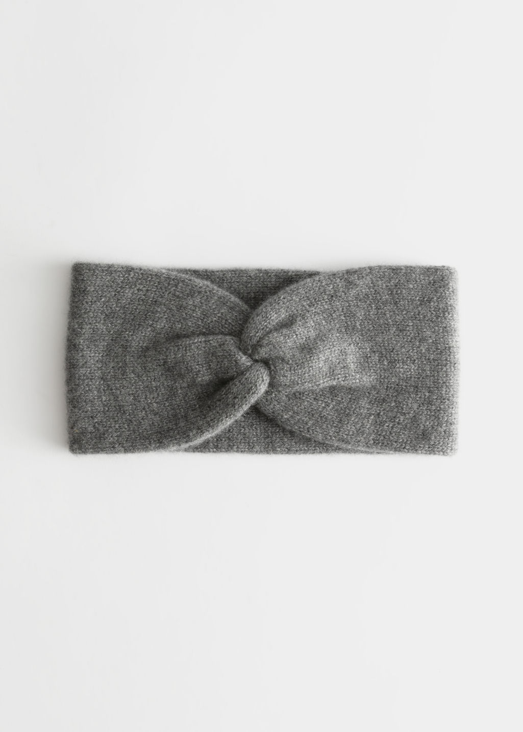 Cashmere Twist Knot Headband - Grey - Headbands - & Other Stories - Click Image to Close