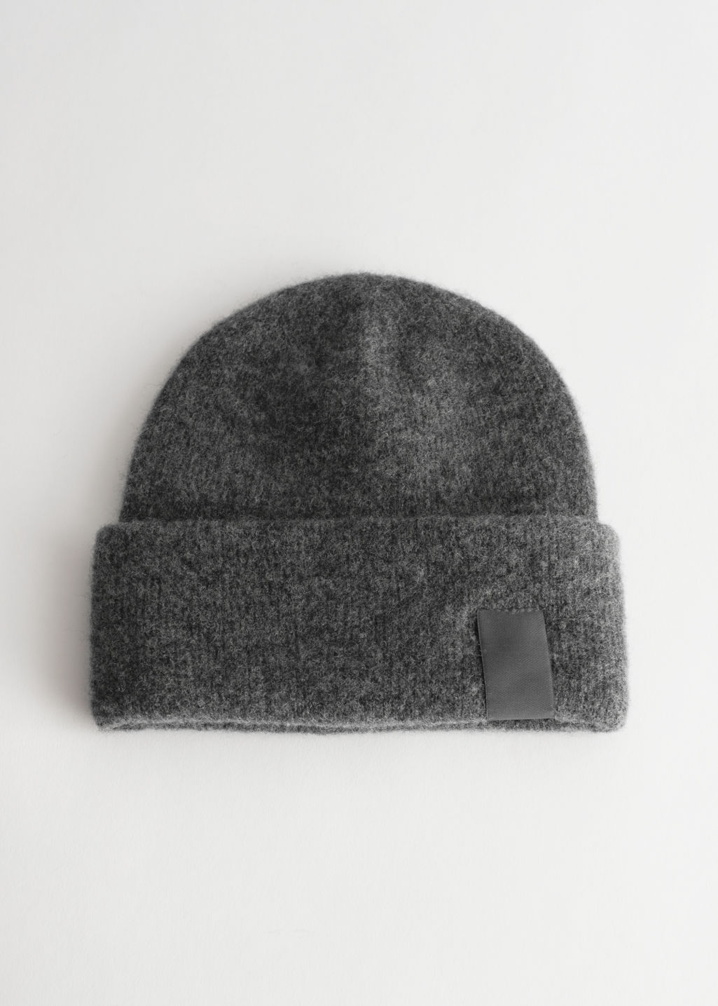 Fuzzy Wool Blend Beanie - Grey - Beanies - & Other Stories - Click Image to Close