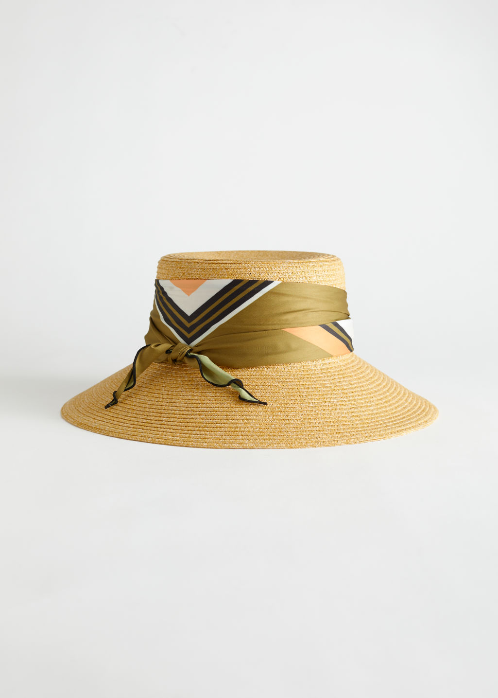 Scarf Straw Hat - Beige - Hats - & Other Stories - Click Image to Close