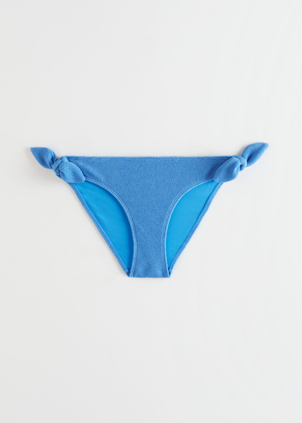 Tie Crepe Bikini Briefs - Blue - Bottoms - & Other Stories - Click Image to Close