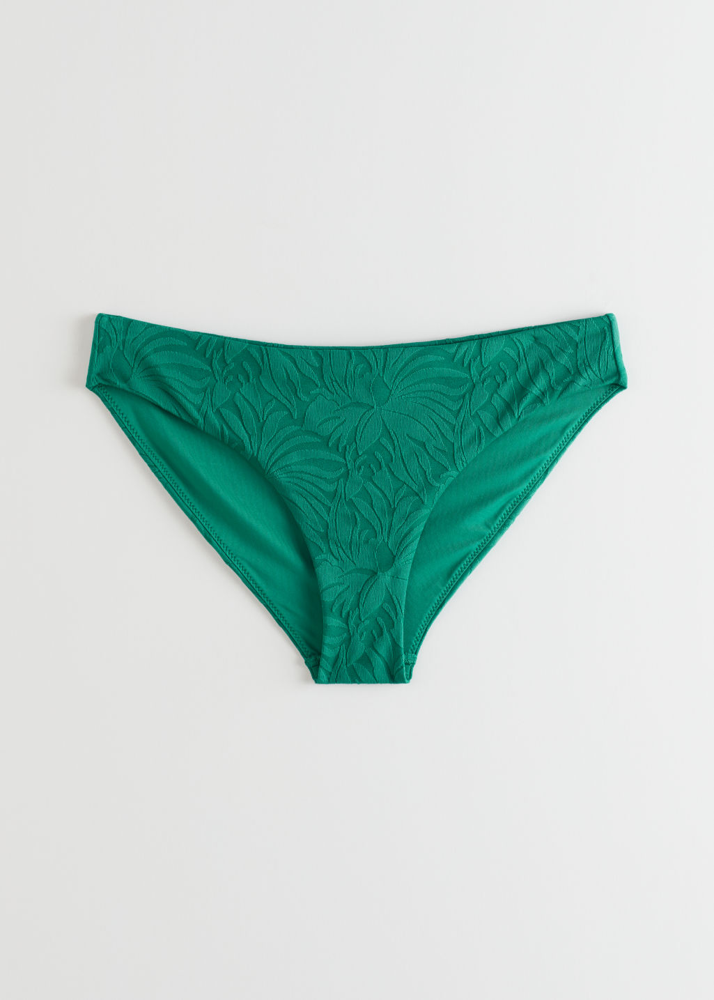 Jacquard Bikini Briefs - Green - Bottoms - & Other Stories - Click Image to Close