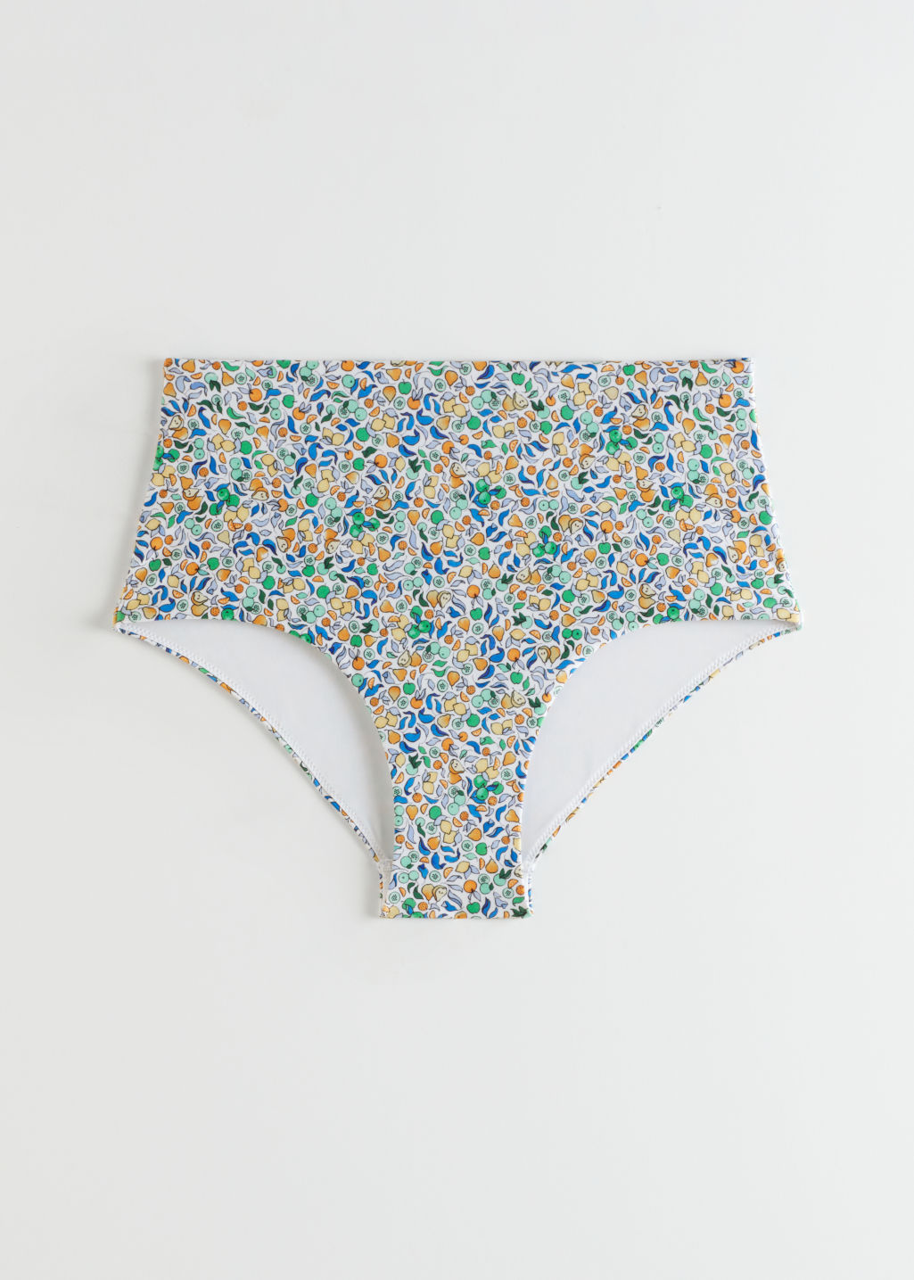 High Rise Bikini Bottom - Navy Floral - Bottoms - & Other Stories