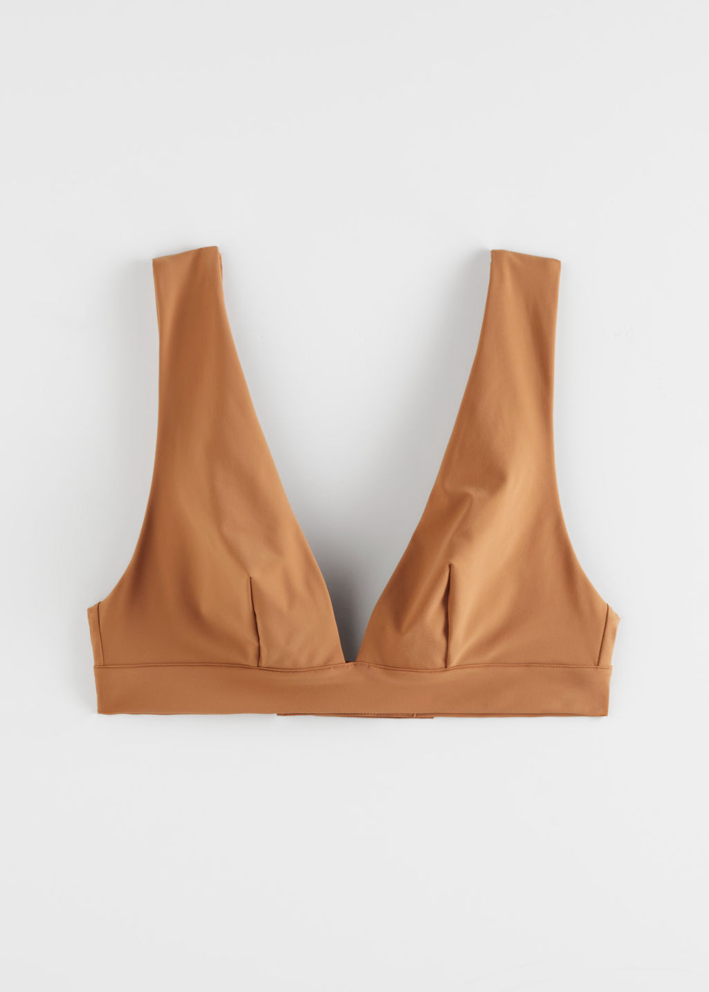 V-Cut Bikini Top - Brown - Tops - & Other Stories - Click Image to Close