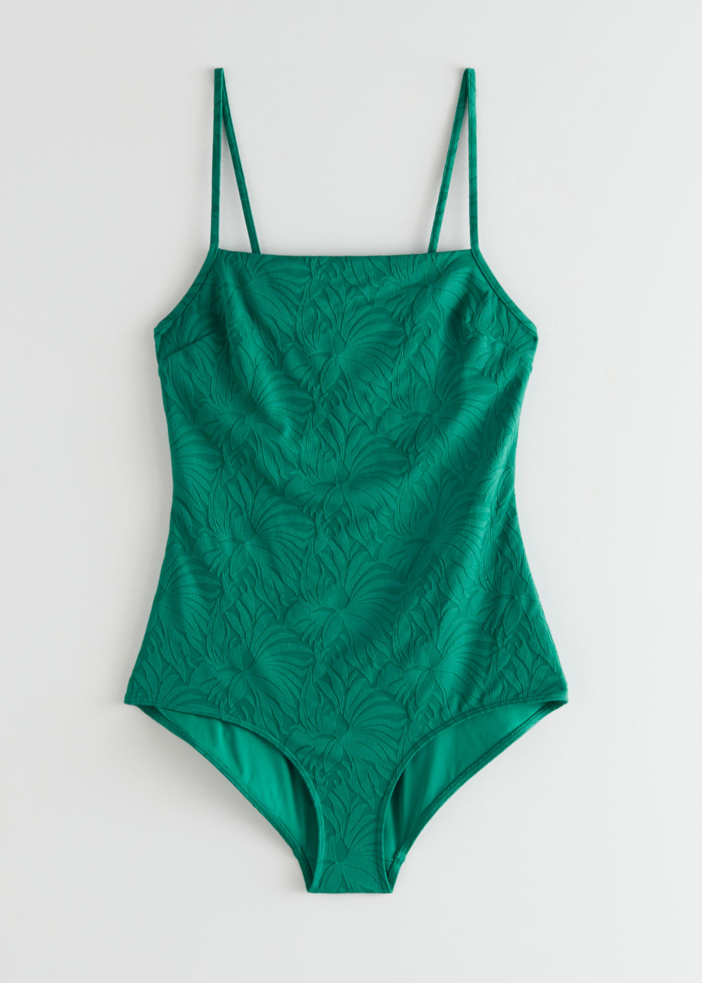 Jacquard Swimsuit - Green - Swimsuits - & Other Stories - Click Image to Close