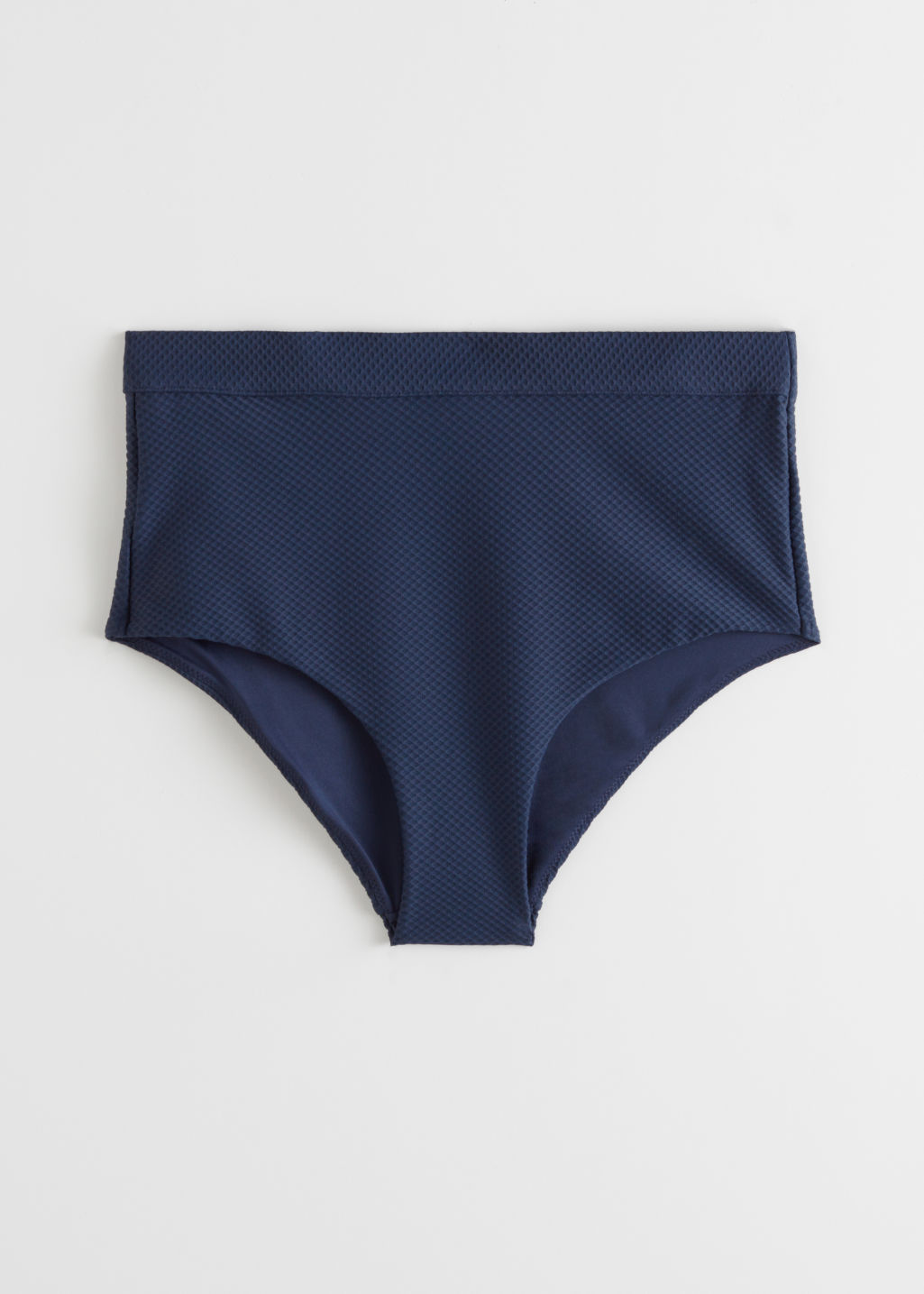 High Waisted Bikini Briefs - Navy - Bottoms - & Other Stories - Click Image to Close