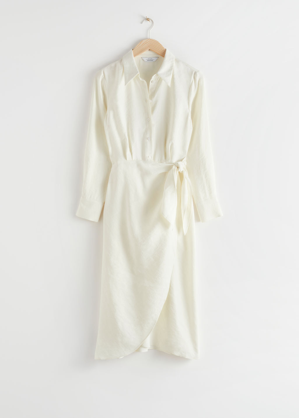 Wrap Midi Dress - White - Midi dresses - & Other Stories