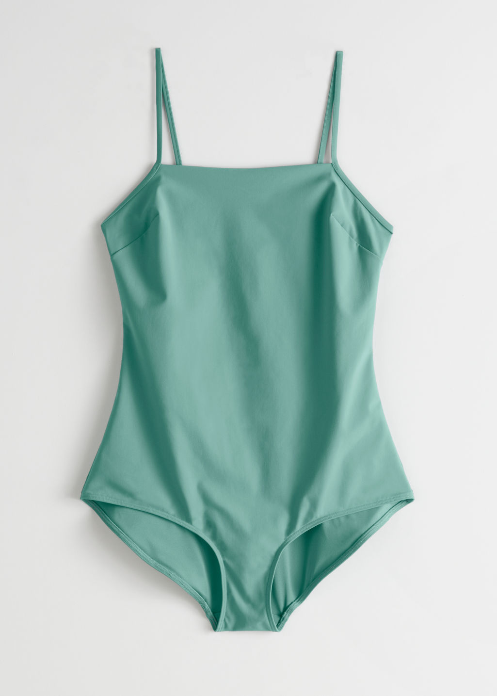 Straight Cut Swimsuit - Green - Swimsuits - & Other Stories - Click Image to Close