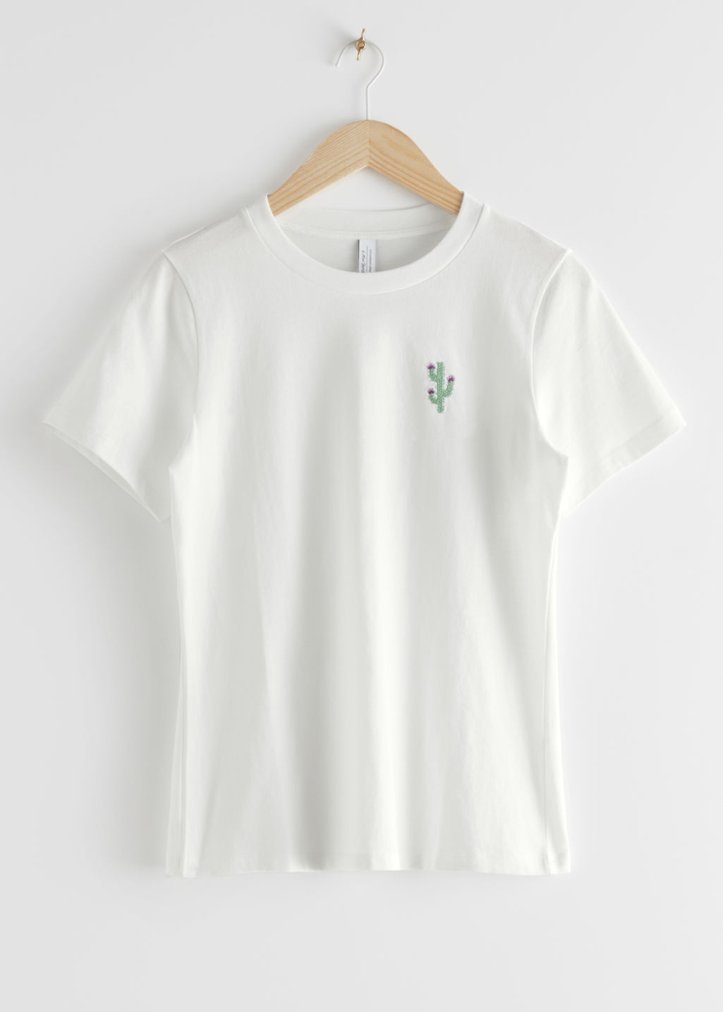 Fitted Graphic Print T-Shirt - White - Tops & T-shirts - & Other Stories - Click Image to Close