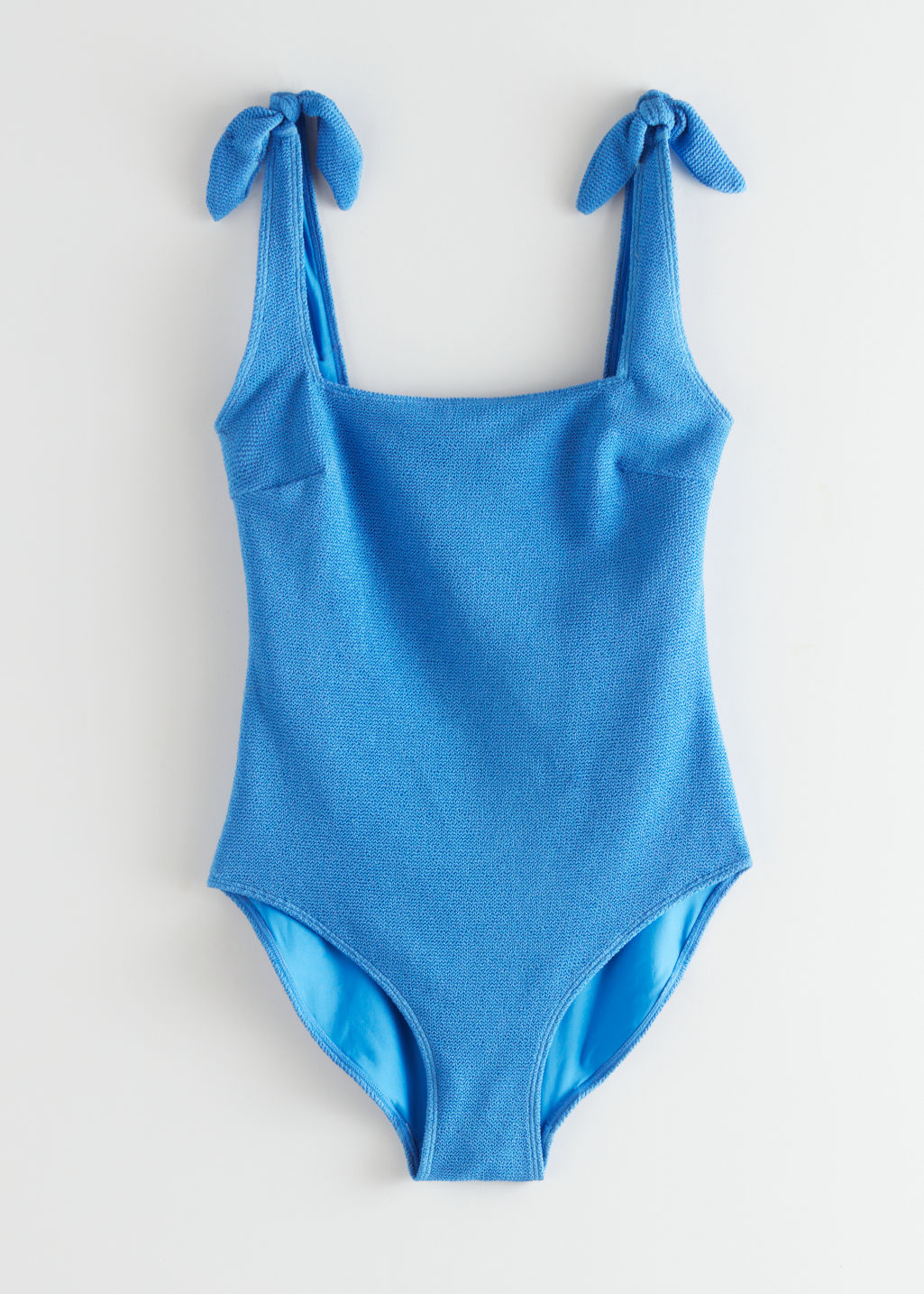 Bow Tie Swimsuit - Blue - Swimsuits - & Other Stories - Click Image to Close