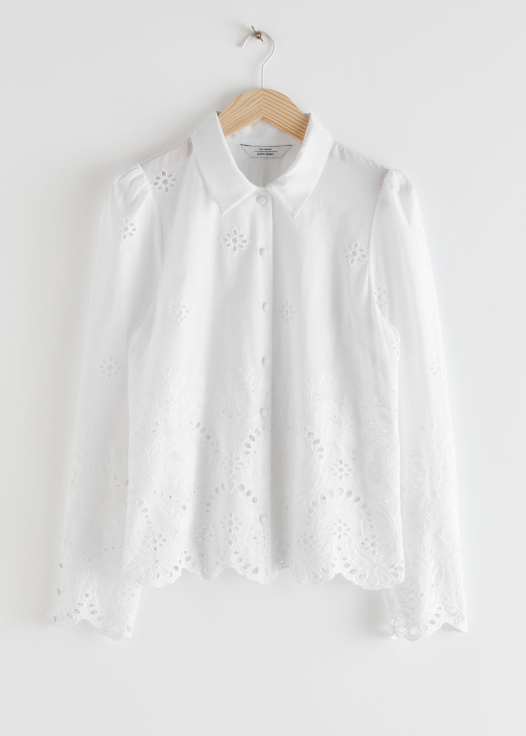 Broderie Anglaise Blouse - White - Blouses - & Other Stories