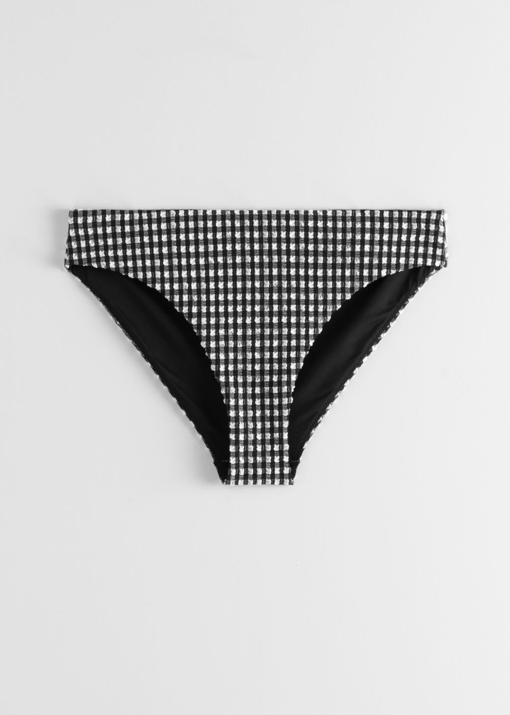 Seersucker Bikini Briefs - Black Checks - Bottoms - & Other Stories - Click Image to Close