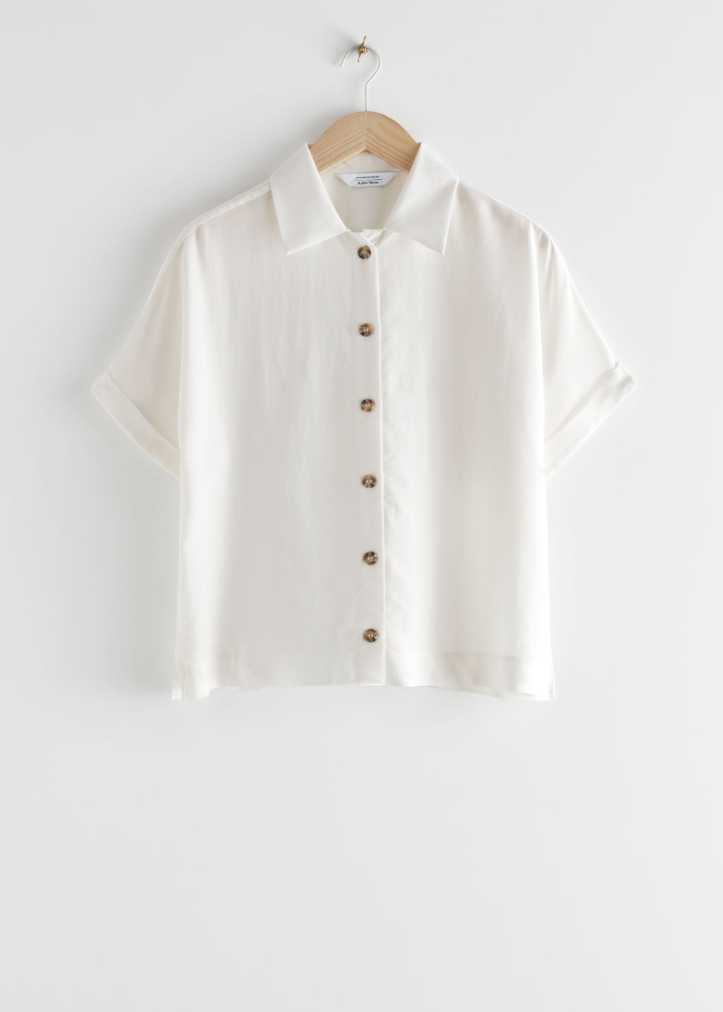 Boxy Short Sleeved Shirt - White - Shirts - & Other Stories