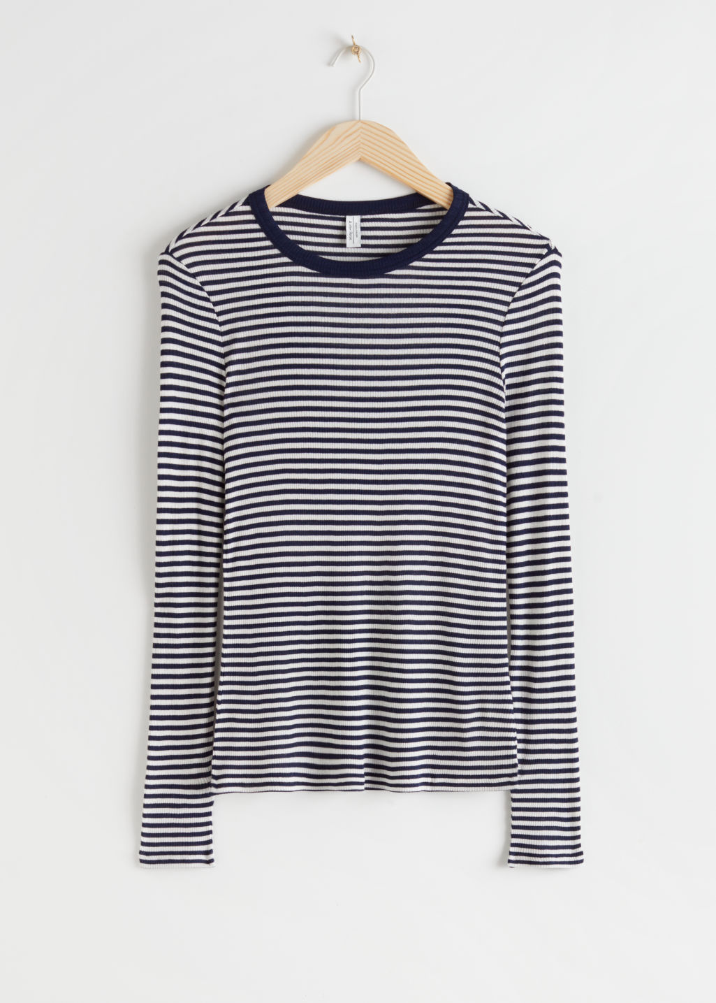 Striped Long Sleeve Top - Black Stripe - Long Sleeve Tops - & Other Stories