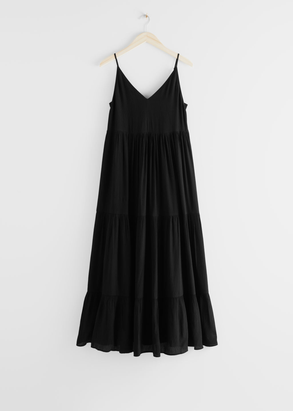 Sleeveless Relaxed Maxi Dress - Black - Maxi dresses - & Other Stories