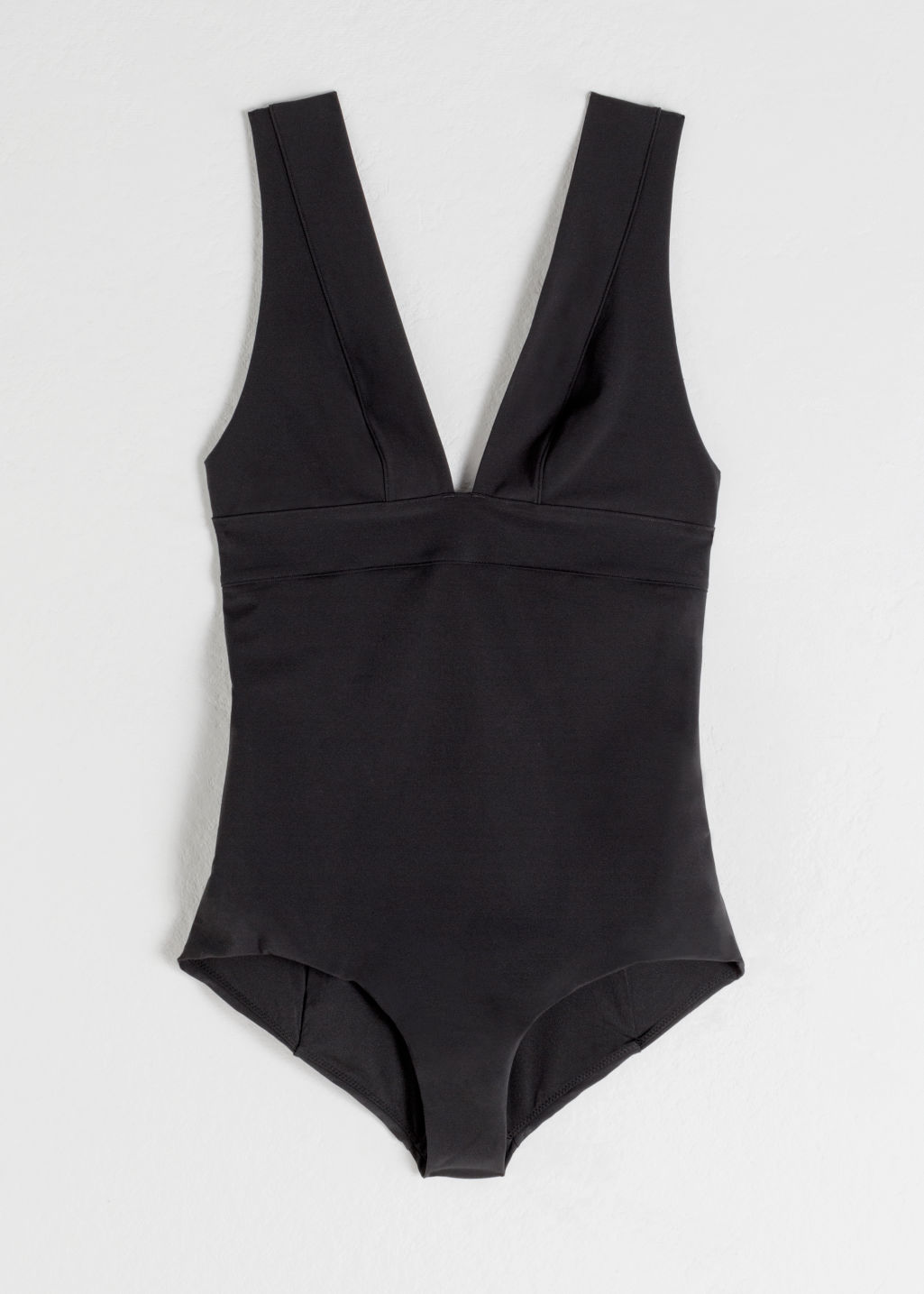 Plunging V-Neck Swimsuit - Black - Swimsuits - & Other Stories - Click Image to Close