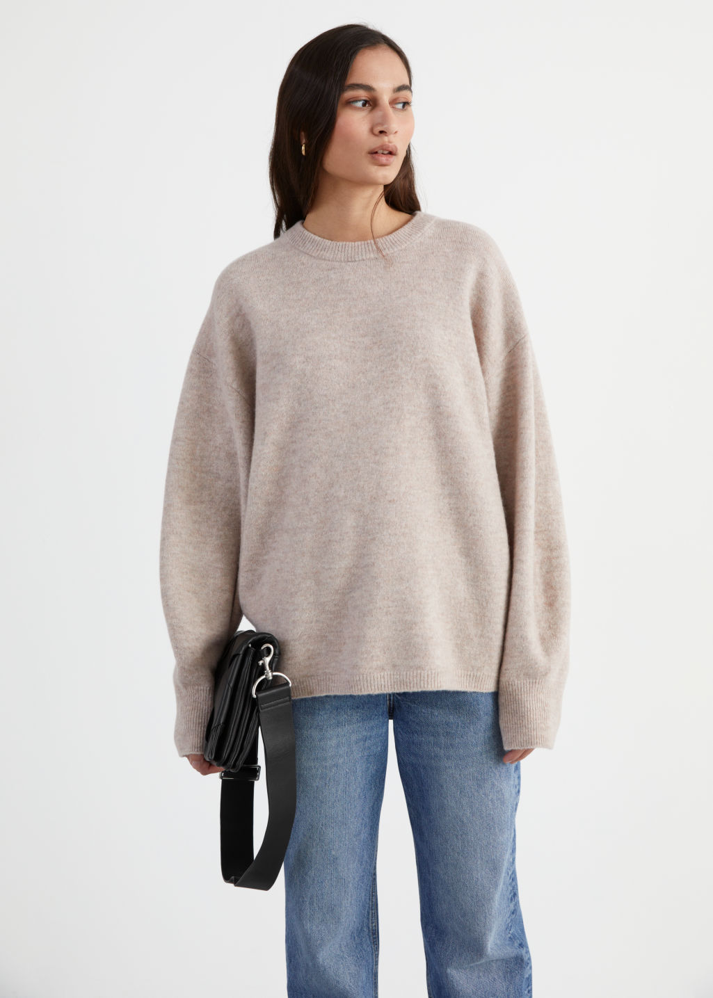 Oversized Wool Knit Jumper - Beige - Sweaters - & Other Stories