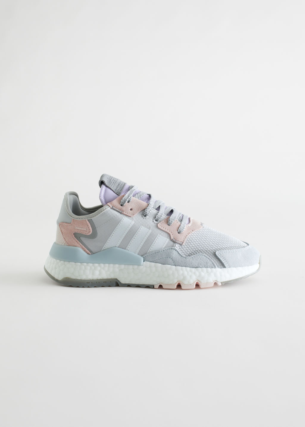 adidas Nite Jogger - Grey, Pink, White - Adidas - & Other Stories - Click Image to Close