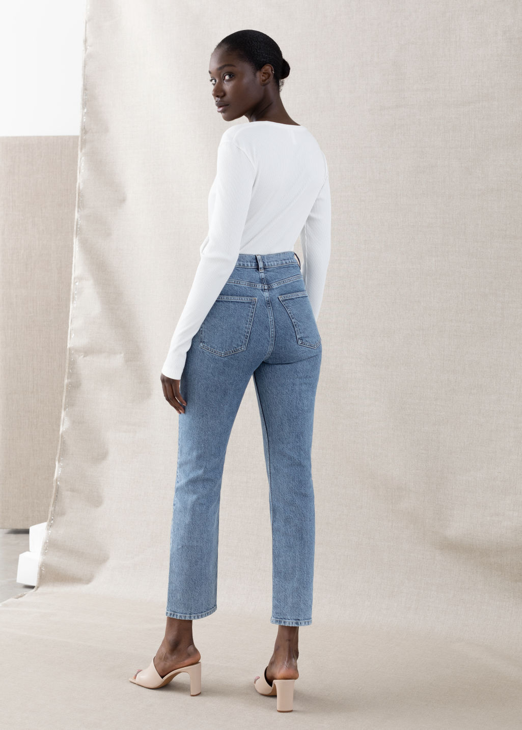 Favourite Cut Cropped - Blue - Jeans - & Other Stories - Click Image to Close