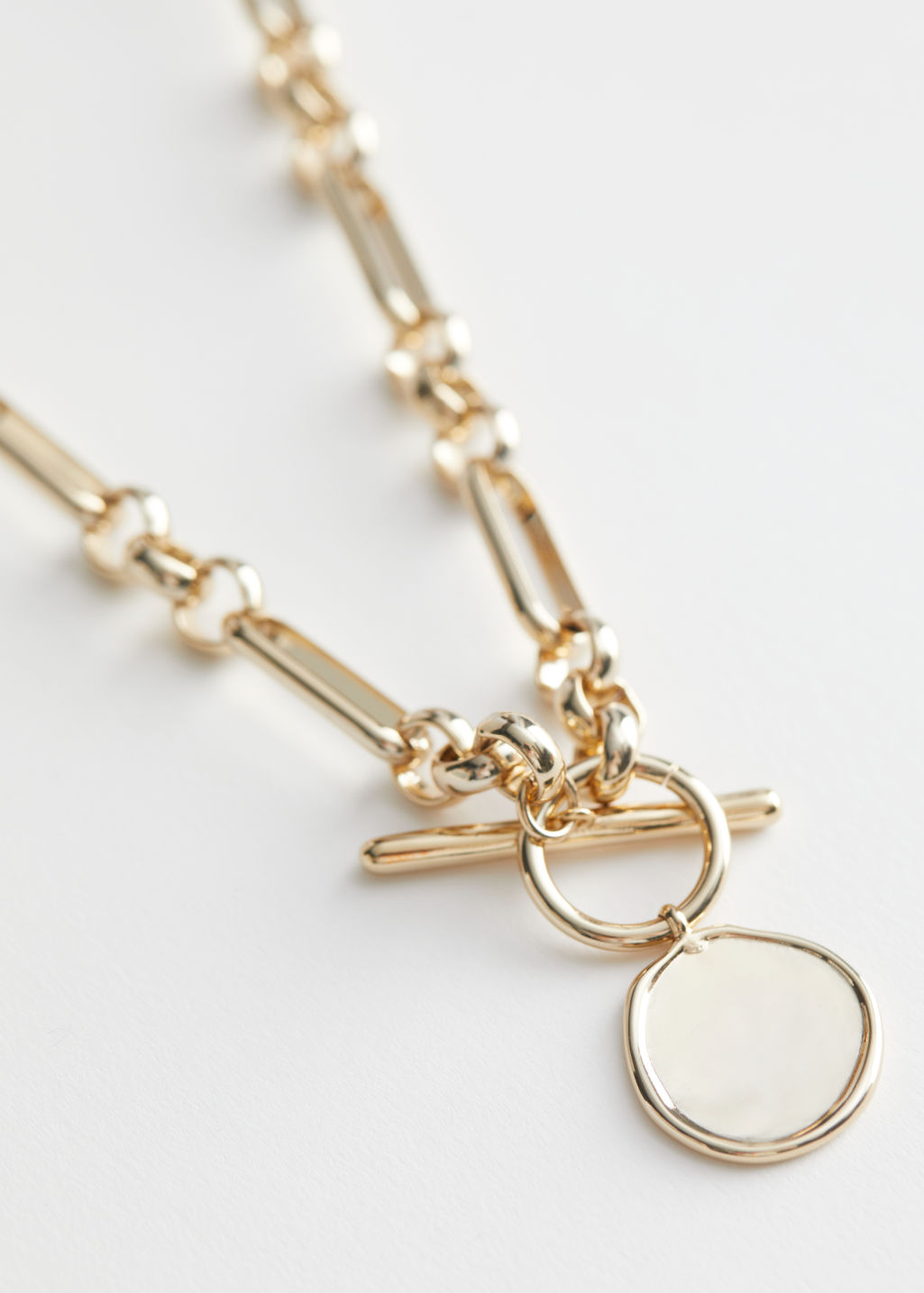 Bar Pendant Chain Necklace - Gold - Pendants - & Other Stories