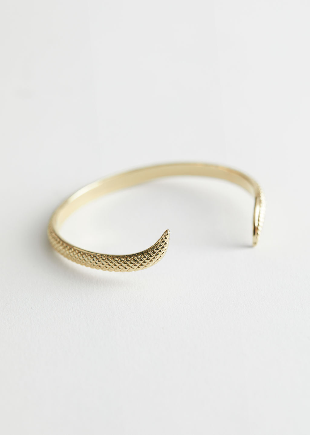 Embossed Snake Cuff Bracelet - Gold - Bracelets - & Other Stories