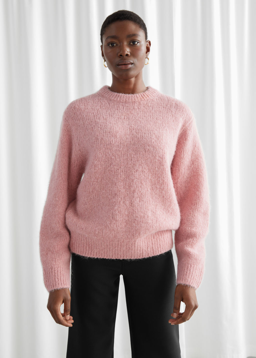 Oversized Wool Knit Jumper - Light Pink - Sweaters - & Other Stories