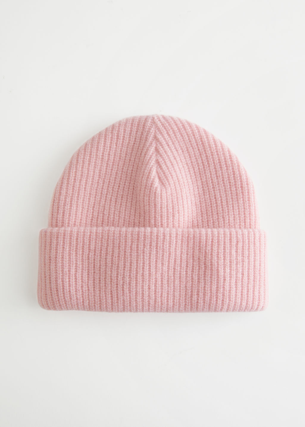 Knitted Wool Blend Beanie - Light Pink - Beanies - & Other Stories - Click Image to Close