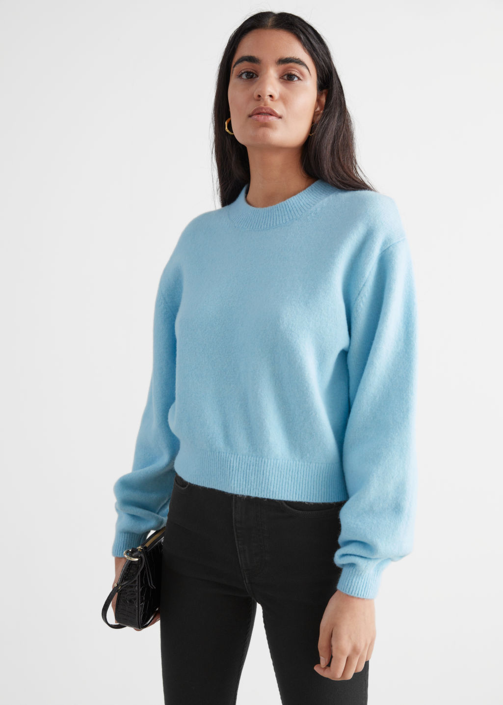 Relaxed Sweater - Light Blue - Sweaters - & Other Stories