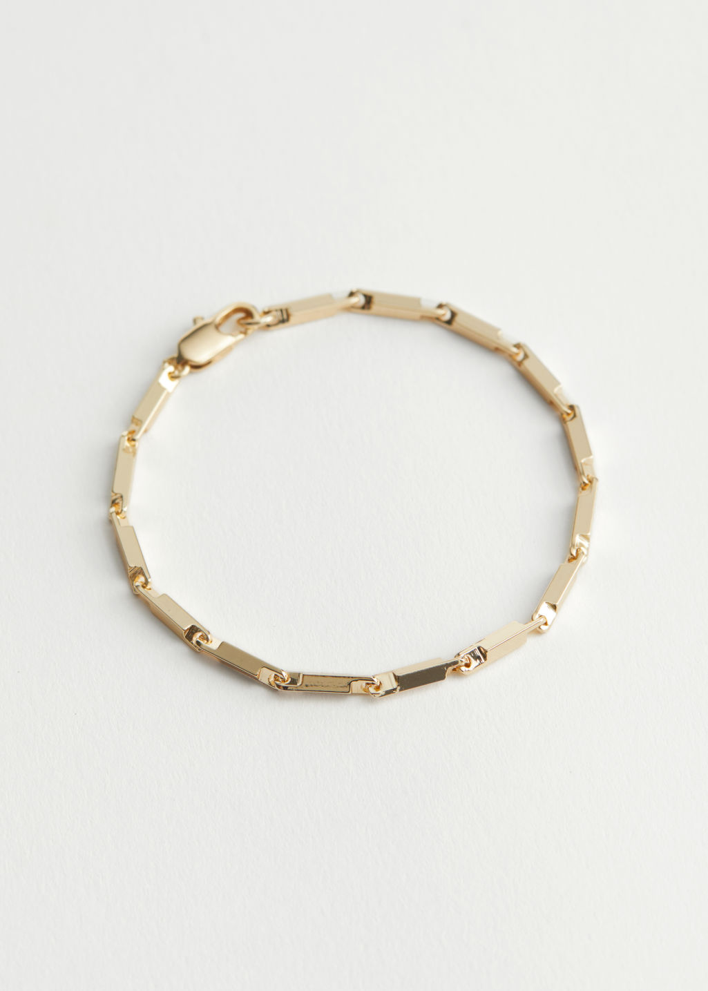 Squared Chain Link Bracelet - Gold - Bracelets - & Other Stories - Click Image to Close